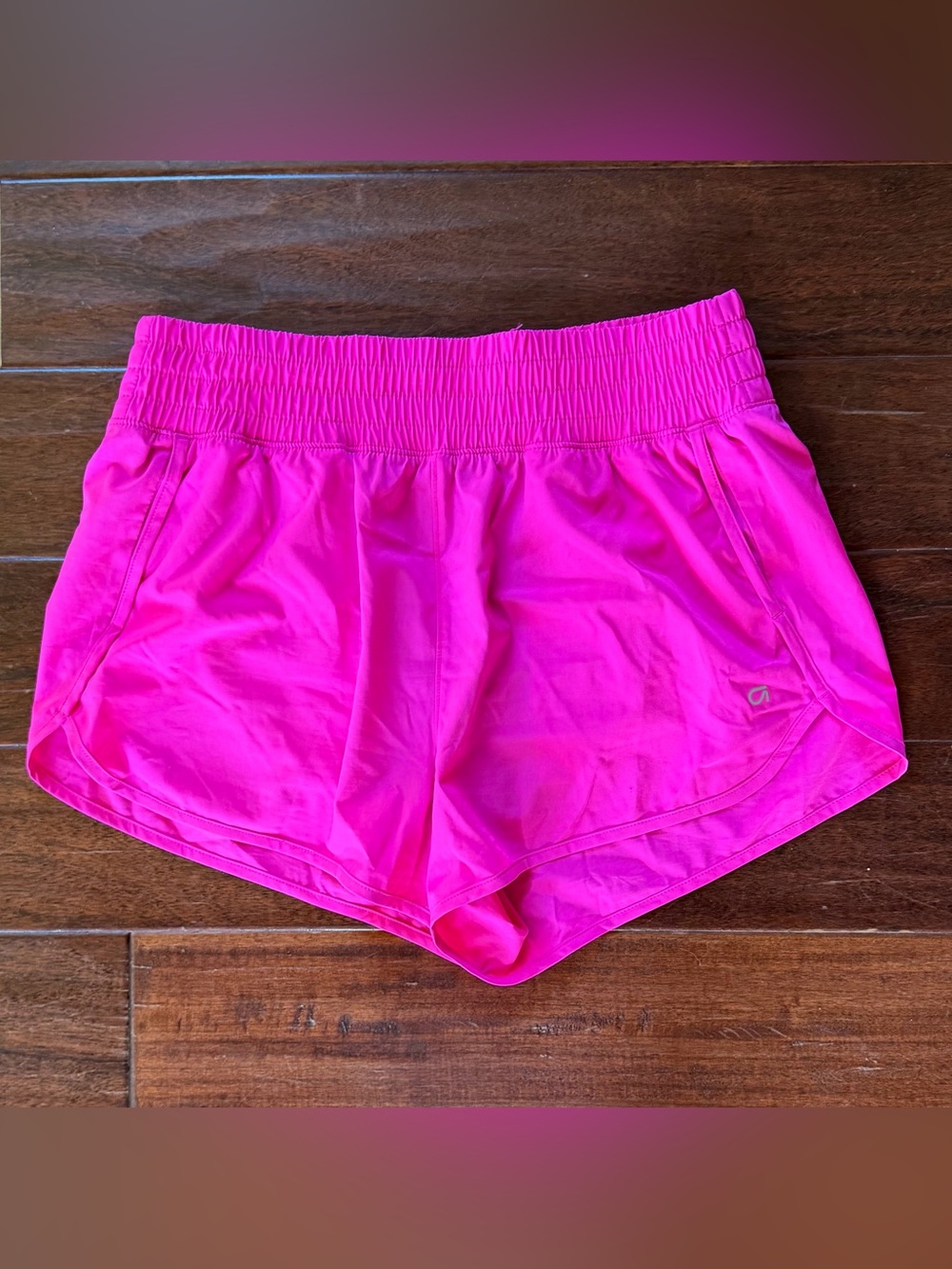 GAP Hot Pink Athletic Running Shorts L w/ Pockets
